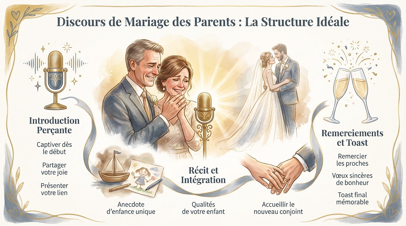 Structure idéale d'un discours de mariage pour parents